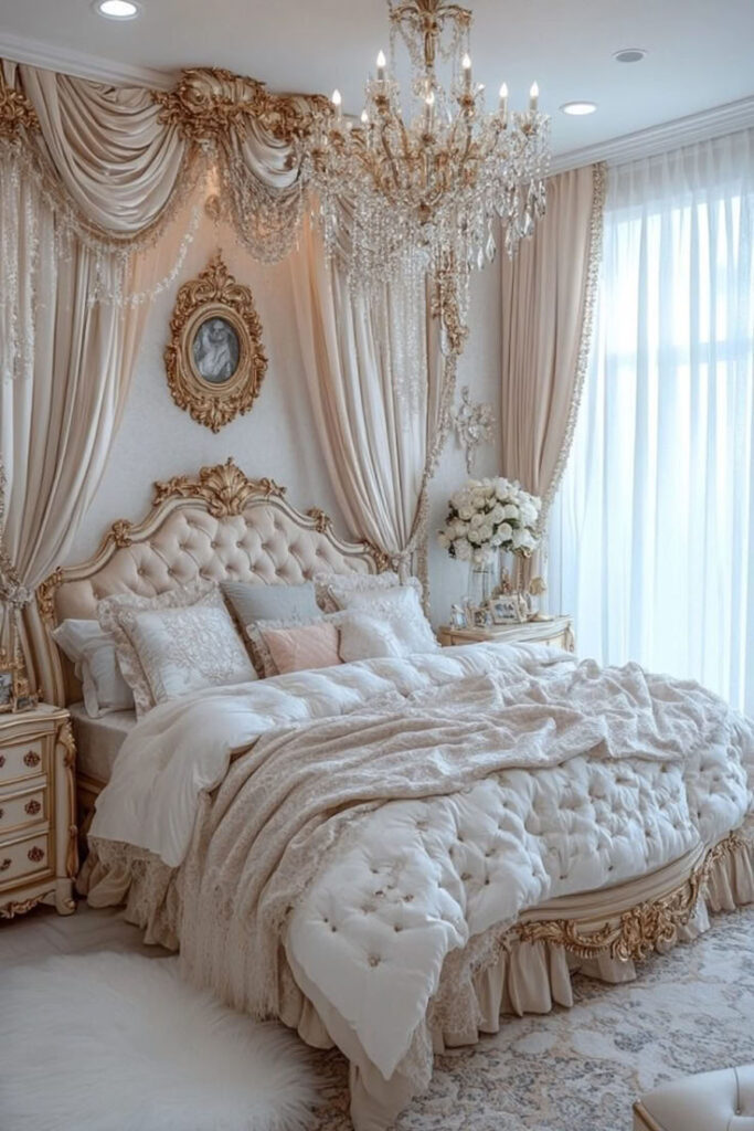 Modern Rococo Bedroom design ideas